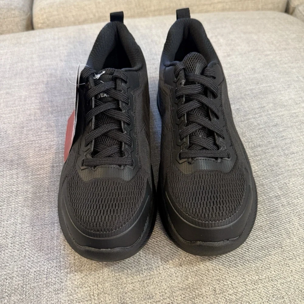 NWT Wolverine Womens 7 Alloy Toe Slip Resistant Work Shoes Black Safety Sneaker